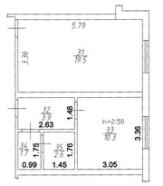 Нежилые помещения 38 м.кв. Цоколь.